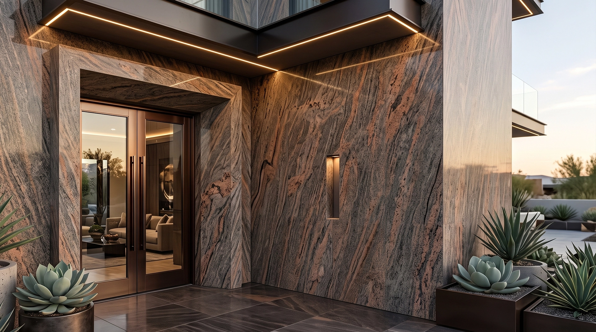 Granite Himalayan Paradiso — aplikasi building facade