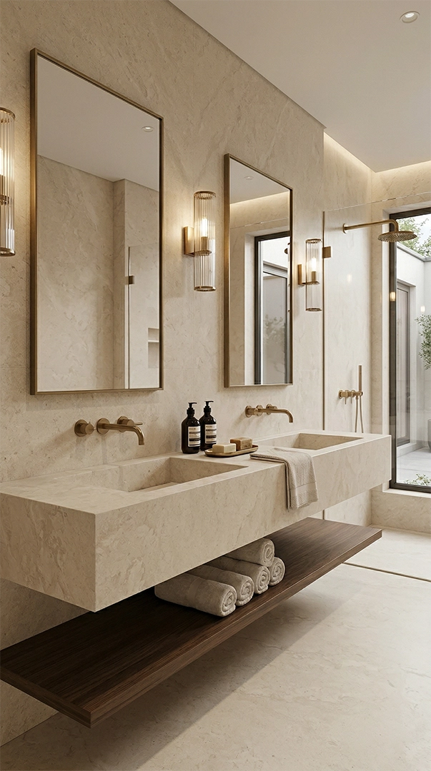 Limestone — Bathroom & Vanity