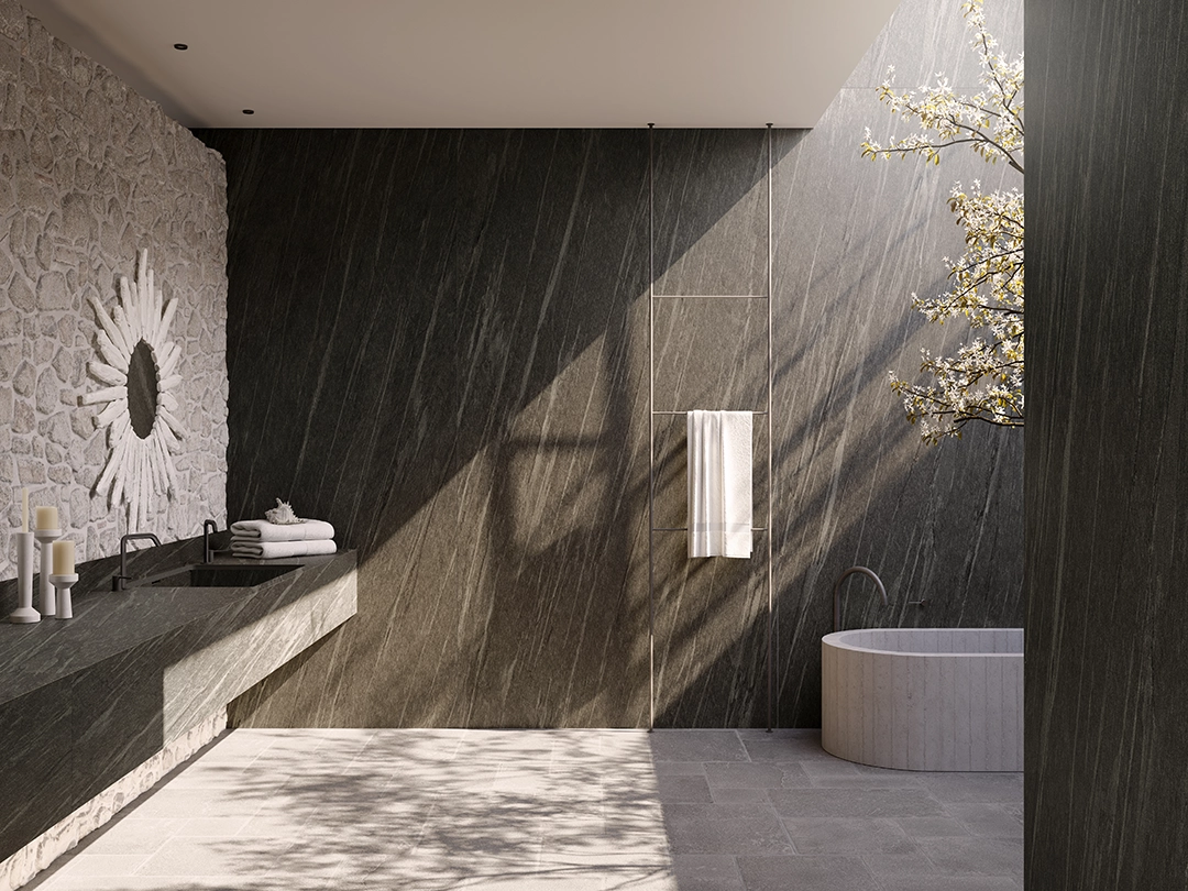 Aplikasi Neolith Fusion Ignea pada bathroom