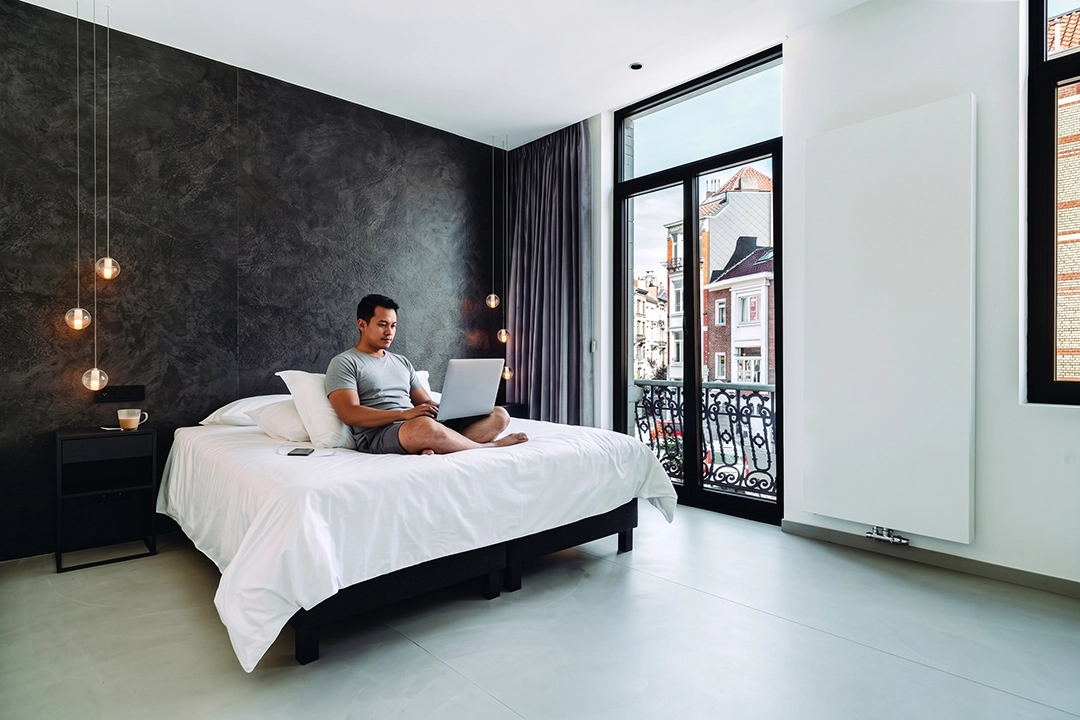 Neolith Krater pada aplikasi wall cladding