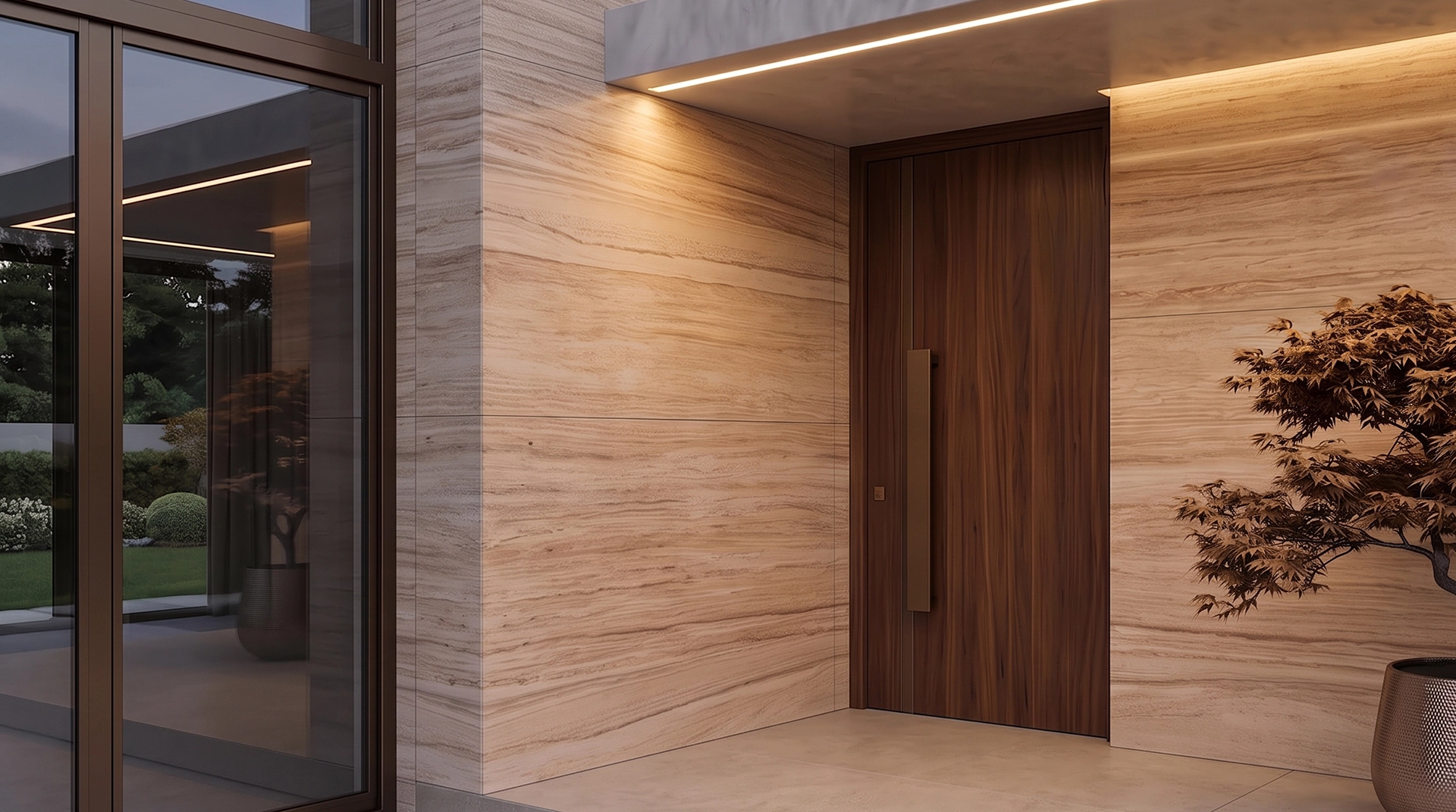 Sandstone Teakwood 3 — aplikasi building facade