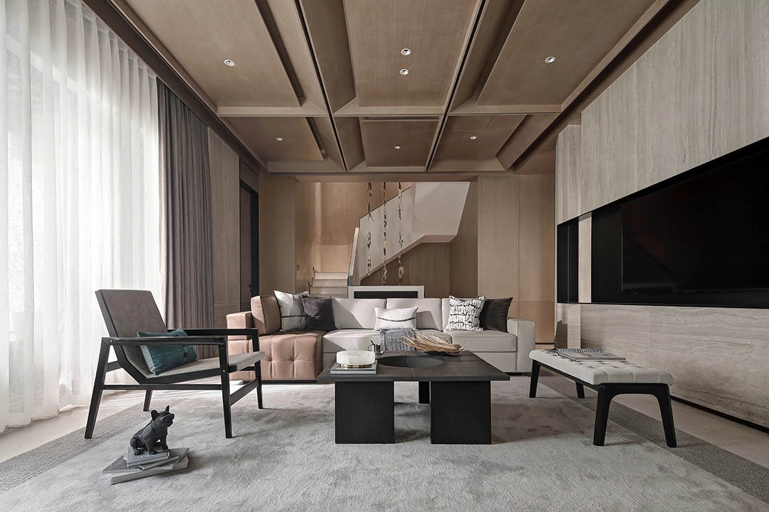 Aplikasi Neolith Strata pada wall cladding